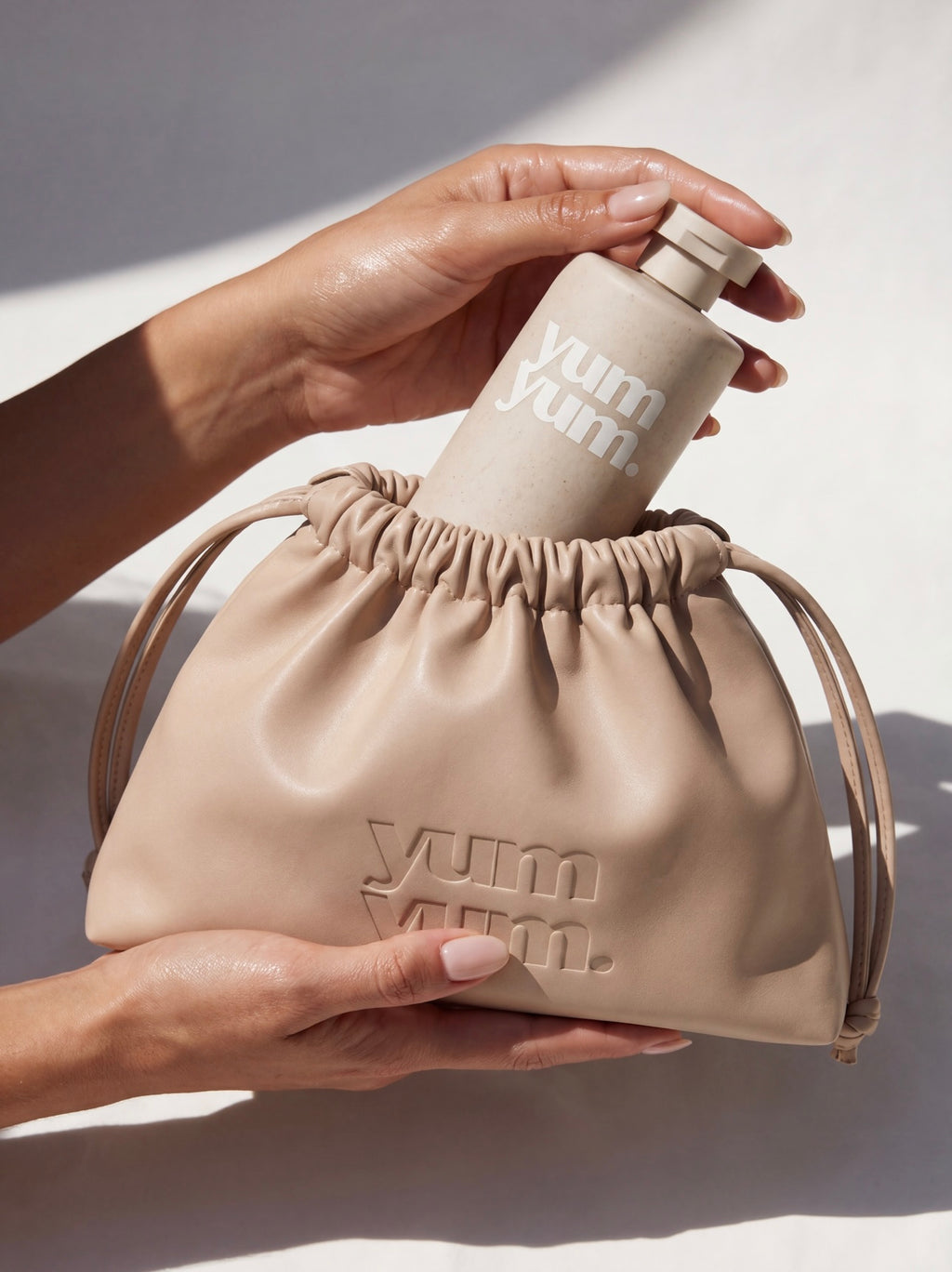 Tan essentials pouch