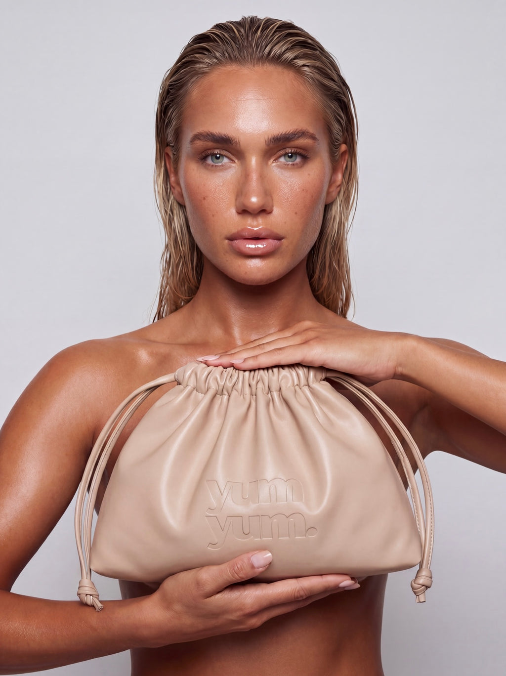 Tan essentials pouch